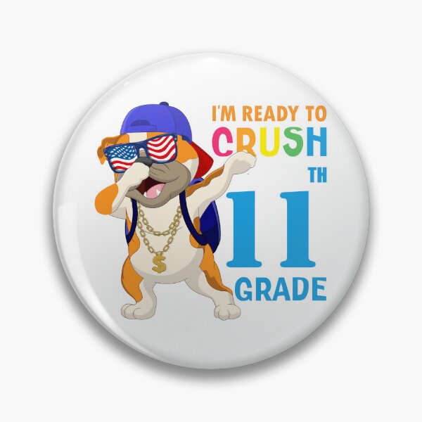Item preview, Copy of      I'm Ready To Crush 11 th Grade  Funny Dabbing Pug Dog Dab  Back To School designed and sold by ANO  RIC.