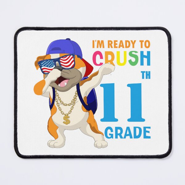 Item preview, Copy of      I'm Ready To Crush 11 th Grade  Funny Dabbing Pug Dog Dab  Back To School designed and sold by ANO  RIC.