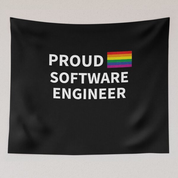Item preview, Proud Software Engineer LGBT Rainbow designed and sold by razvigod.