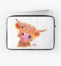 Highland Kuh 'NESSIE' von Original-Gemälde von Shirley MacArthur Laptoptasche
