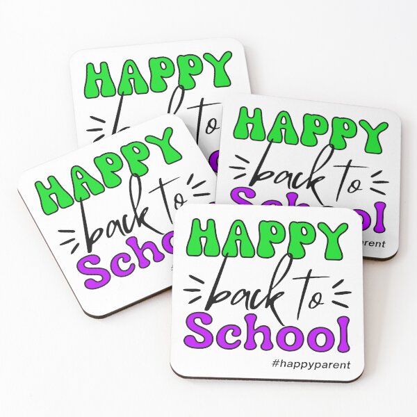 Item preview, Happy Back To School #happyparent (black outline) designed and sold by DWDiva.