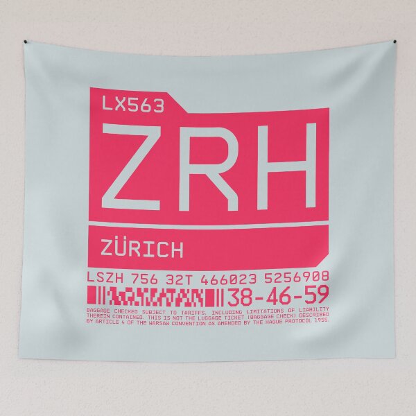Item preview, Luggage Tag C - ZRH Zurich Switzerland designed and sold by VoodooCircus.