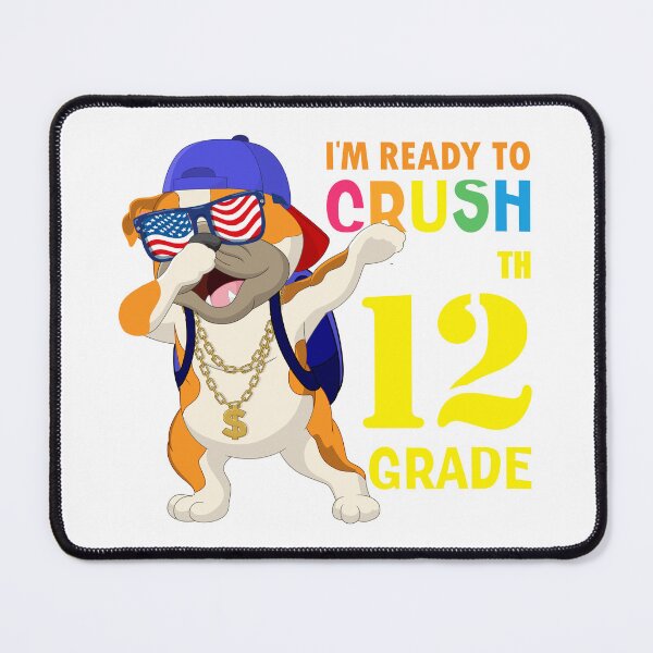 Item preview,       I'm Ready To Crush 12 th Grade  Funny Dabbing Pug Dog Dab  Back To School designed and sold by ANO  RIC.