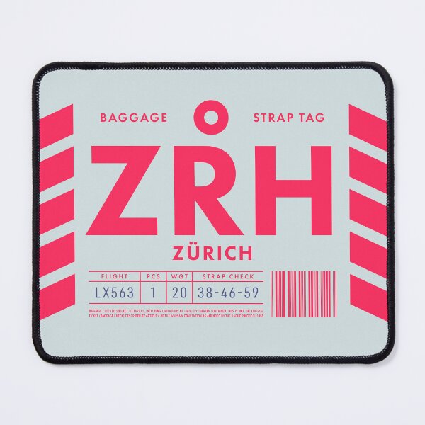 Item preview, Luggage Tag D - ZRH Zurich Switzerland designed and sold by VoodooCircus.