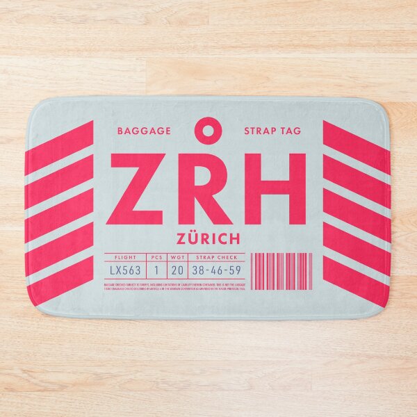 Item preview, Luggage Tag D - ZRH Zurich Switzerland designed and sold by VoodooCircus.