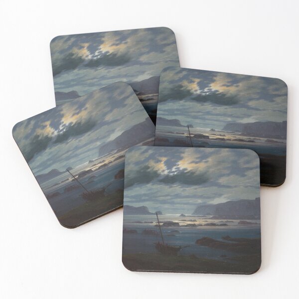 Item preview, Northern Sea in the Moonlight by Caspar David Friedrich designed and sold by Vintage Wall Art.