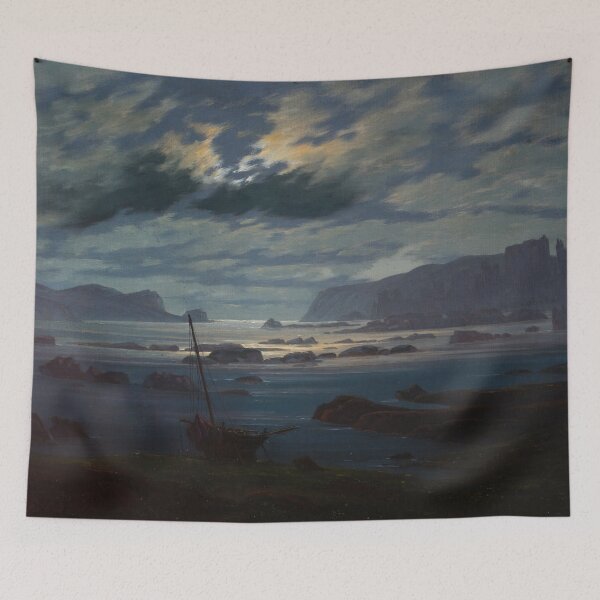 Item preview, Northern Sea in the Moonlight by Caspar David Friedrich designed and sold by Vintage Wall Art.