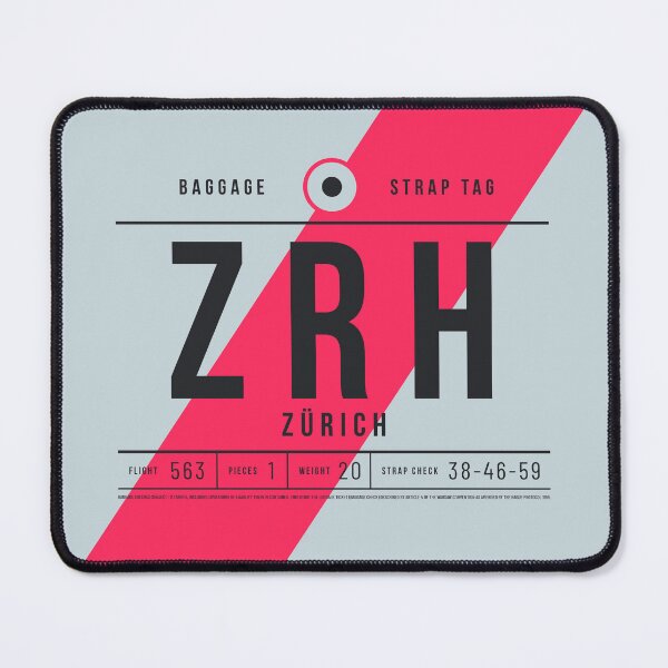 Item preview, Luggage Tag E - ZRH Zurich Switzerland designed and sold by VoodooCircus.