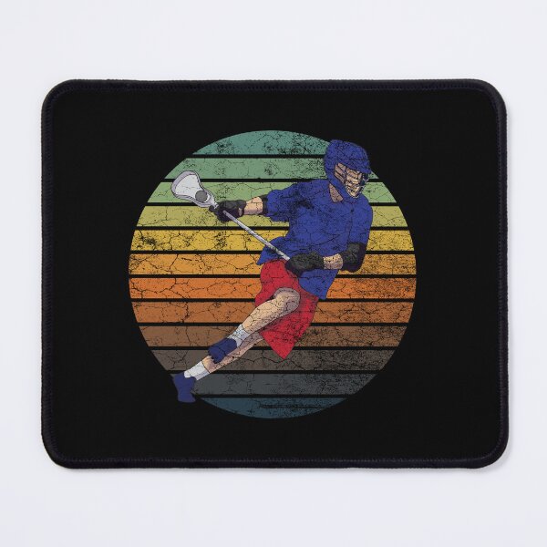 Item preview, Lacrosse Player with vintage sunset grunge texture  designed and sold by Rhu Creations.