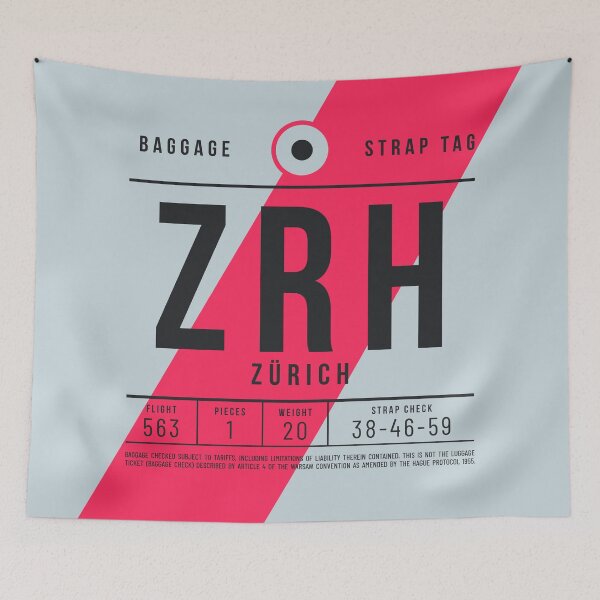 Item preview, Luggage Tag E - ZRH Zurich Switzerland designed and sold by VoodooCircus.