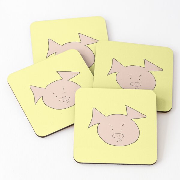 Aperçu de l'œuvre Visage de cochon en colère Y, colère créée et vendue par PiggingJapan.