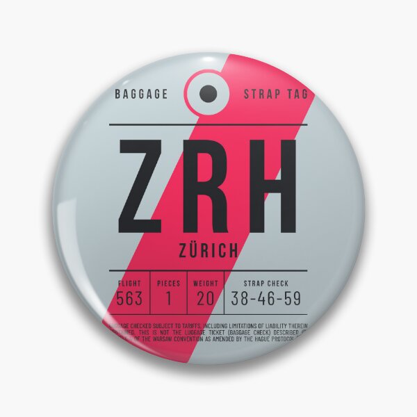 Item preview, Luggage Tag E - ZRH Zurich Switzerland designed and sold by VoodooCircus.
