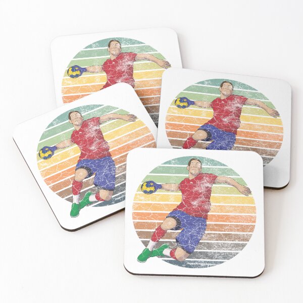 Item preview, Handball Player with vintage sunset grunge texture  designed and sold by Rhu Creations.