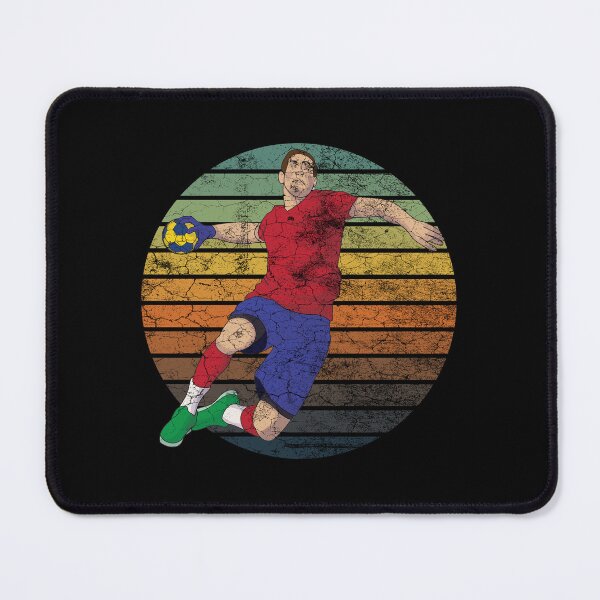 Item preview, Handball Player with vintage sunset grunge texture designed and sold by Rhu Creations.