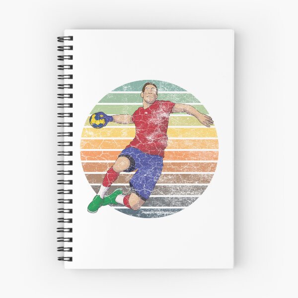 Item preview, Handball Player with vintage sunset grunge texture  designed and sold by Rhu Creations.