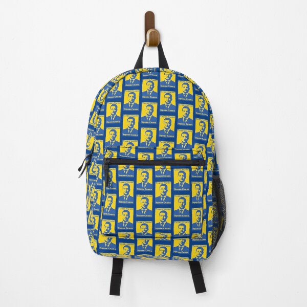 Item preview, Слава Україні! Героям слава! Blue and Yellow Ukraine Flag Colors Ukraine President Volodymyr Zelensky SLAVA UKRAINI HEROIAM SLAVA Distressed Pop Art Typographic Quote to Support Ukraine and Ukrainians designed and sold by zenturtlemerch.