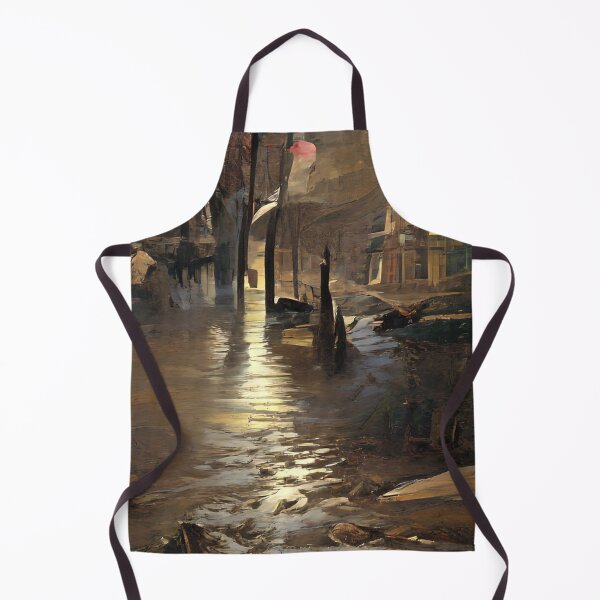 Item preview, Surreal Flooded Street designed and sold by TatBreeze.