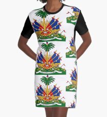 Wappen von Haiti T-Shirt Kleid