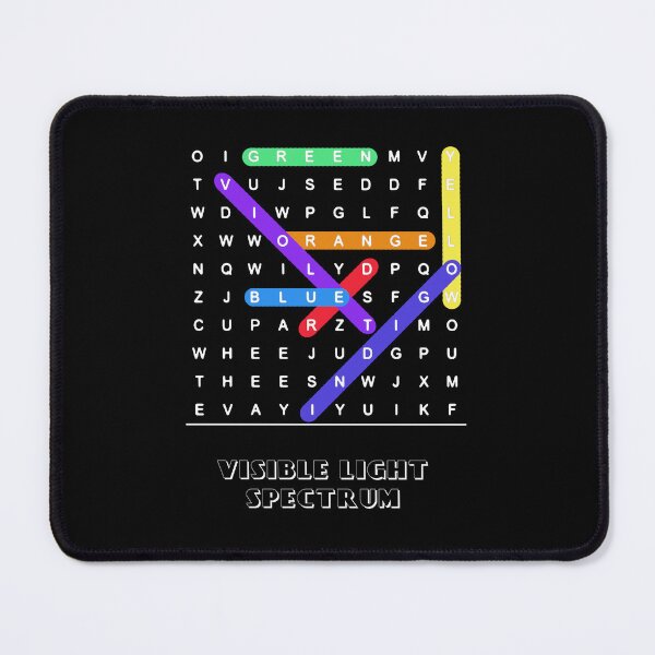 Item preview, Physics Spectrum Science Nerd Word Search Rainbow ROYGBIV designed and sold by CreatedbyJR.