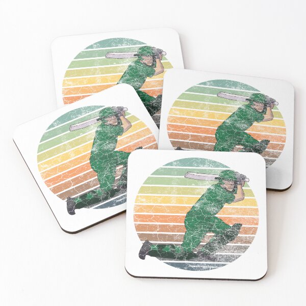 Item preview, Cricket Player with vintage sunset grunge texture  designed and sold by Rhu Creations.