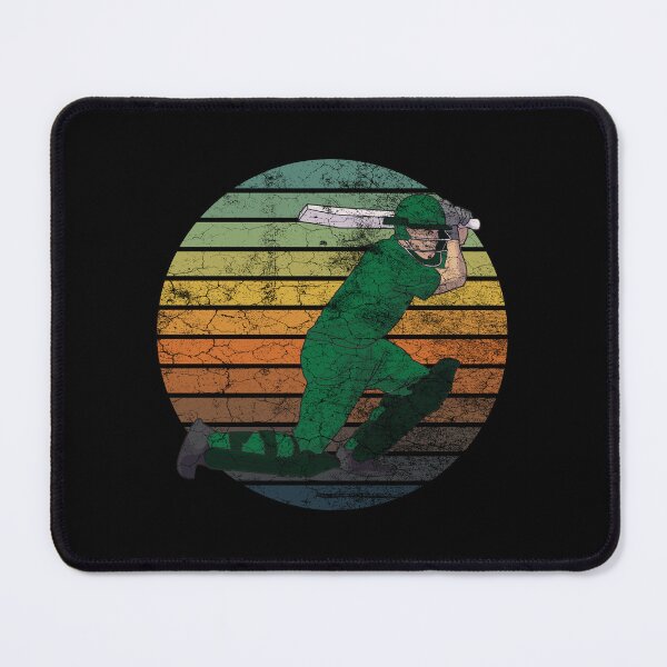 Item preview, Cricket Player with vintage sunset grunge texture  designed and sold by Rhu Creations.