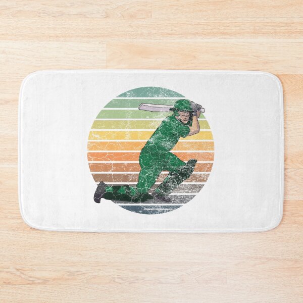 Item preview, Cricket Player with vintage sunset grunge texture  designed and sold by Rhu Creations.