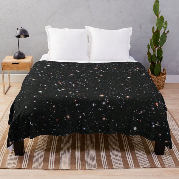 THE COSMOS. HUBBLE. Nasa, Extreme Deep Field image, space, constellation, Fornax. Throw Blanket