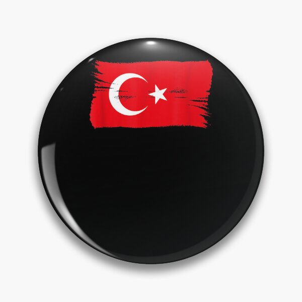 Item preview, Bayrak Bayragi Vintage Brush Style Turkish Flag Turkey  designed and sold by scirarmav.