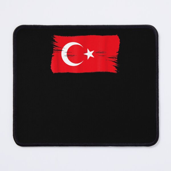 Item preview, Bayrak Bayragi Vintage Brush Style Turkish Flag Turkey designed and sold by scirarmav.