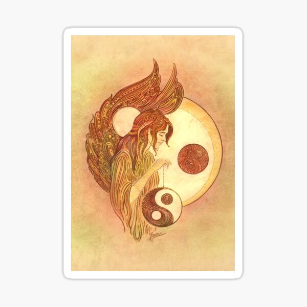 "THE LIBRA" - Protective Angel for Zodiac Sign Sticker