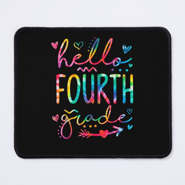 Item preview, Hello Fourth Grade Teacher Student Back To School Tie Dye  designed and sold by scirarmav.