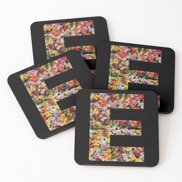 Aperçu de l'œuvre Lettre E fleurs initiales créée et vendue par oli-ml.