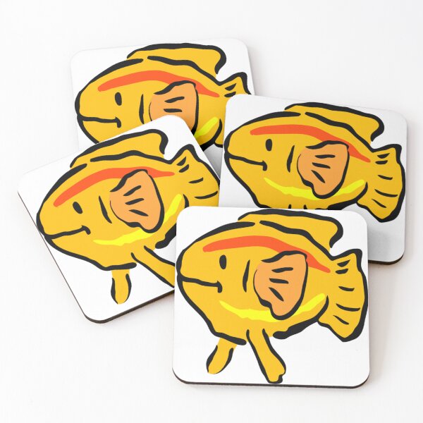 Item preview, The Cute Yellow Fish designed and sold by theredsharp.