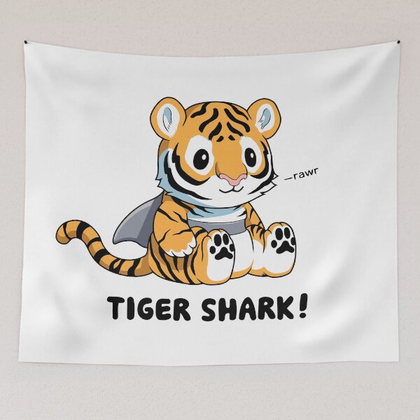 Item preview, Tiger shark designed and sold by kawaiiplaze.