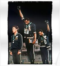 1968 Olympischen Spiele Gruß für Menschenrechte Poster