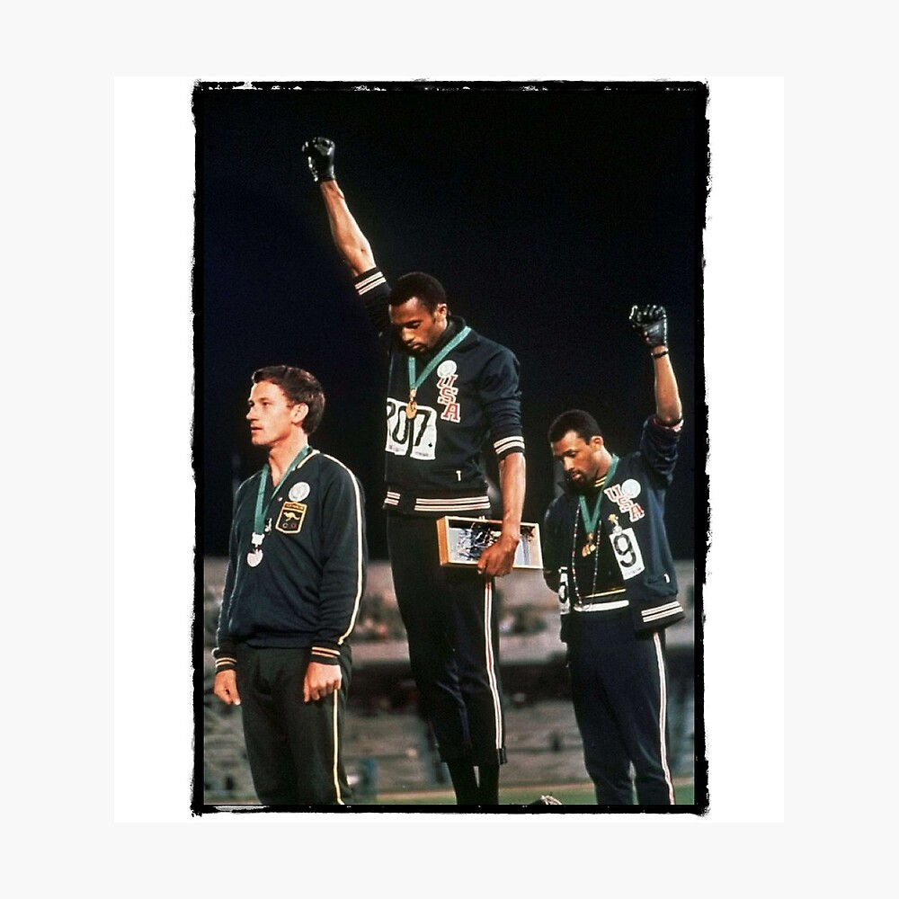 1968 Olympics Black Power Salute Print Poster Art & Collectibles ...