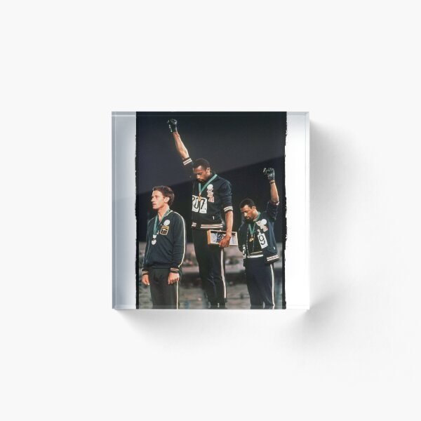 1968 Olympics Salute for Human Rights Acrylic Block