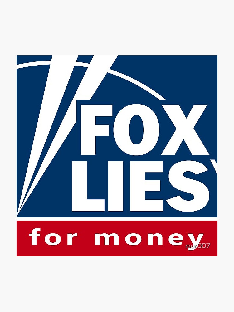Thumbnail 3 von 3, Sticker, Fox lügt für Geld designt und verkauft von mur007.