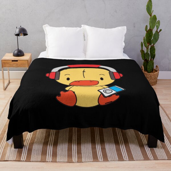Item preview, Cute Duck Listening to Music designed and sold by Pixelish.