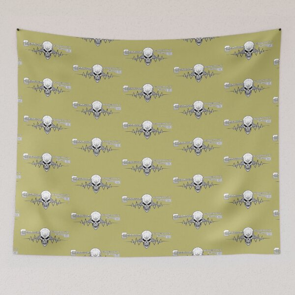Item preview, WEIRDO - Creative Energy Flo - Skull - Black and White - Dark Khaki designed and sold by hector2ortega.