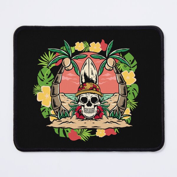 Item preview, Summer Beach Skull Vibe designed and sold by ArtOfStars.