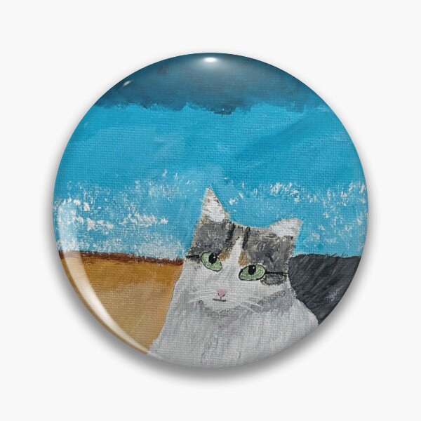 Item preview, Tabby cat on the beach designed and sold by catladyjoy.