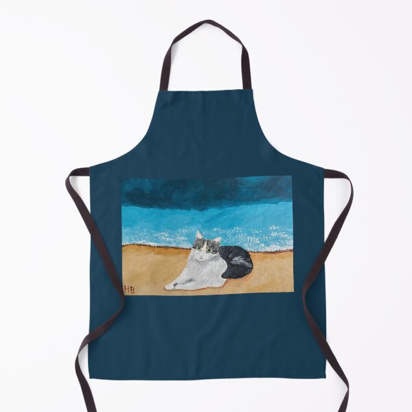 Item preview, Tabby cat on the beach designed and sold by catladyjoy.