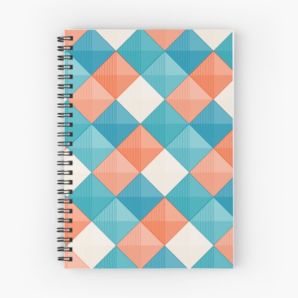 Item preview, Patchwork Squares Teal and Orange designed and sold by Blue-Banana.