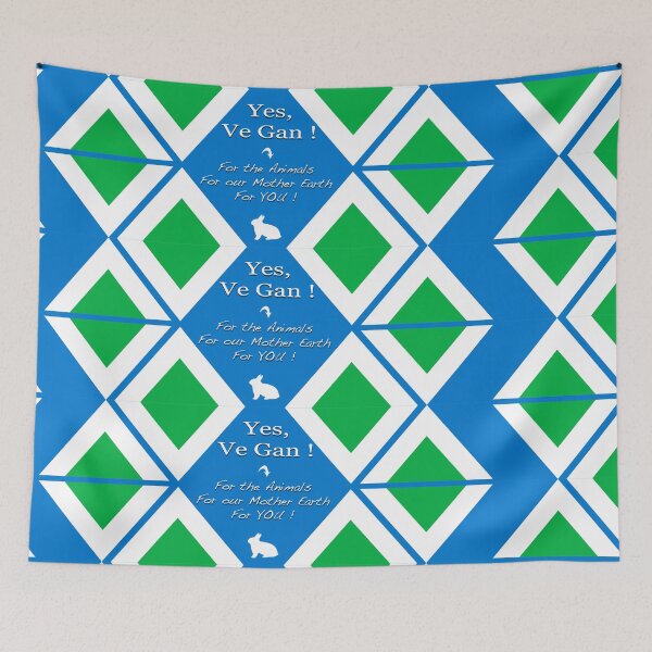 Item preview, Official Vegan Flag - Yes, Ve Gan ! designed and sold by Pino 'Delfino' Esposito.