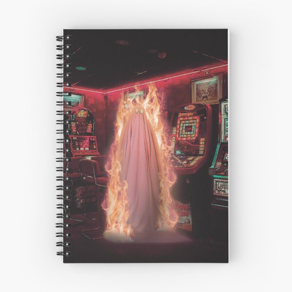 Item preview, Burning Ghost in Retro Game Room - Surreal Collage Art designed and sold by MyTrippyPlanet.