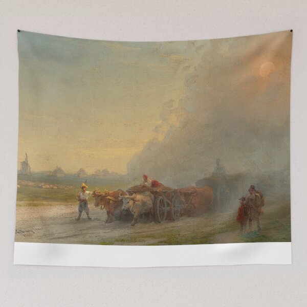Item preview, Ox-Carts In The Ukrainian Steppe- Ivan Konstantinovich Aivazovsky  designed and sold by TeeARTHY.