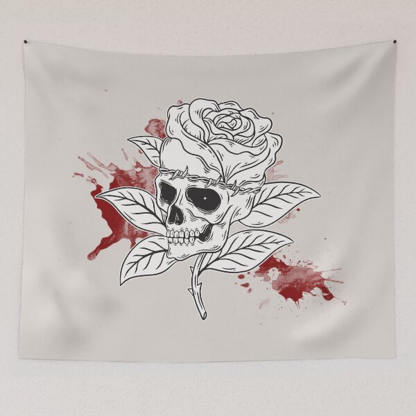 Item preview, Bleeding Flower Skull  designed and sold by ArtOfStars.