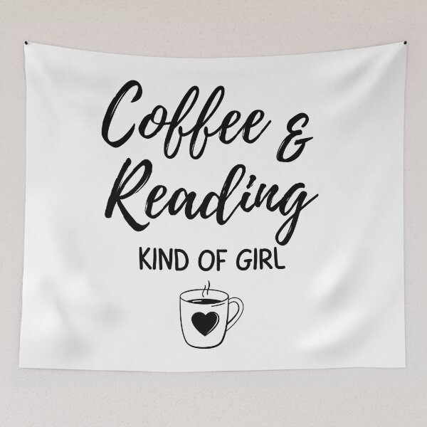 Item preview, Coffee & reading kind of girl designed and sold by TheGreenGoat.
