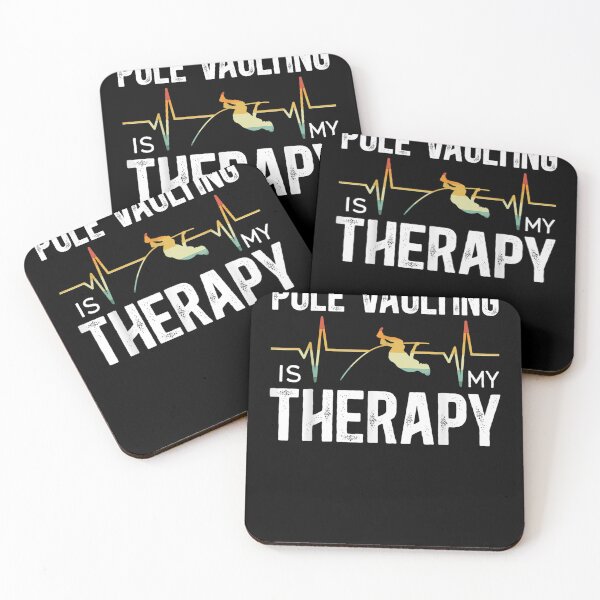 Item preview, Pole Vaulting Is My Therapy Pole Vaulter Pole Vault  designed and sold by scirarmav.